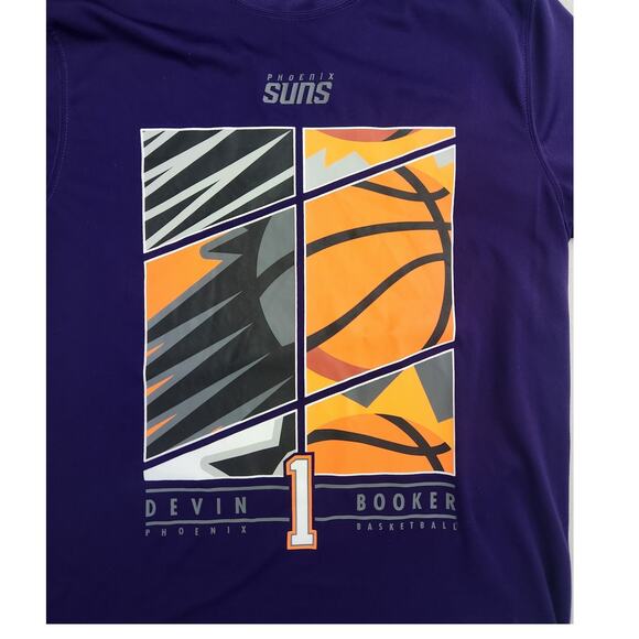 NBA Devin Booker Phoenix Suns Jersey Performance Men's Large Shirt Basketball L - Picture 3 of 8
